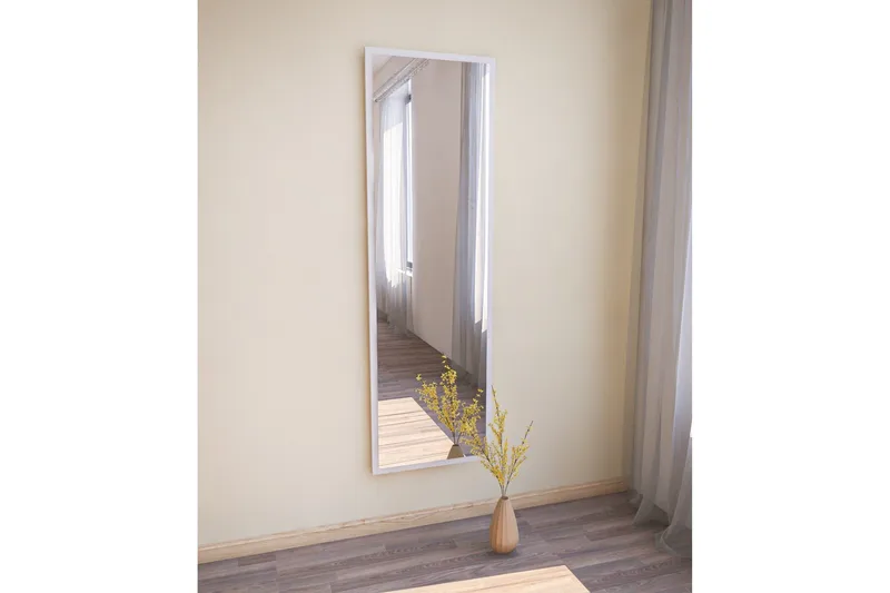Falesia Spejl 50 cm Rektangulær, Hvid