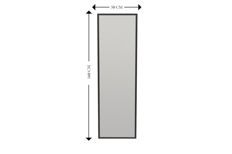Falesia Spejl 50 cm Rektangulær - Sort - Boligtilbehør - Spejle - Vægspejl