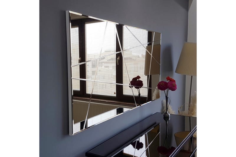 Fellwock Dekorationsspejl 62 cm - Sølv - Boligtilbehør - Spejle - Vægspejl