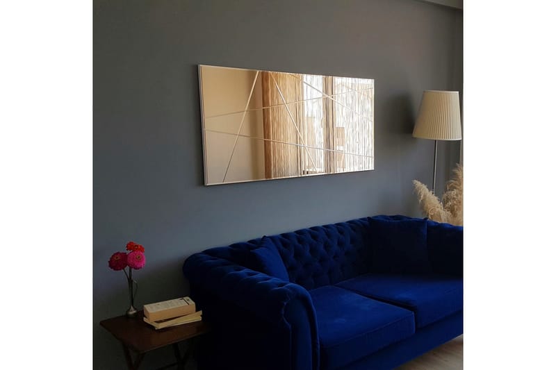 Fellwock Dekorationsspejl 62 cm - Sølv - Boligtilbehør - Spejle - Vægspejl