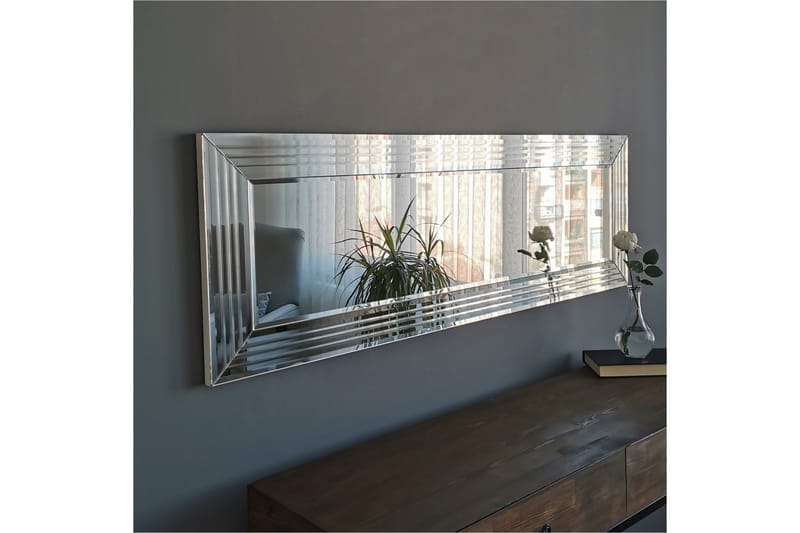 Foresee Dekorationsspejl 120 cm - Sølv - Vægspejl - Entréspejl