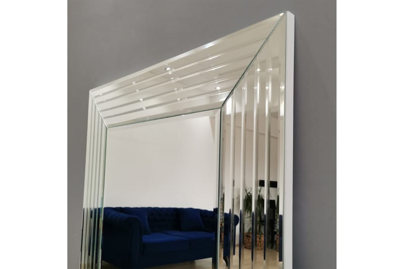 Garciamartinez Dekorationsspejl 130 cm - Sølv - Vægspejl - Helkropsspejl - Entréspejl