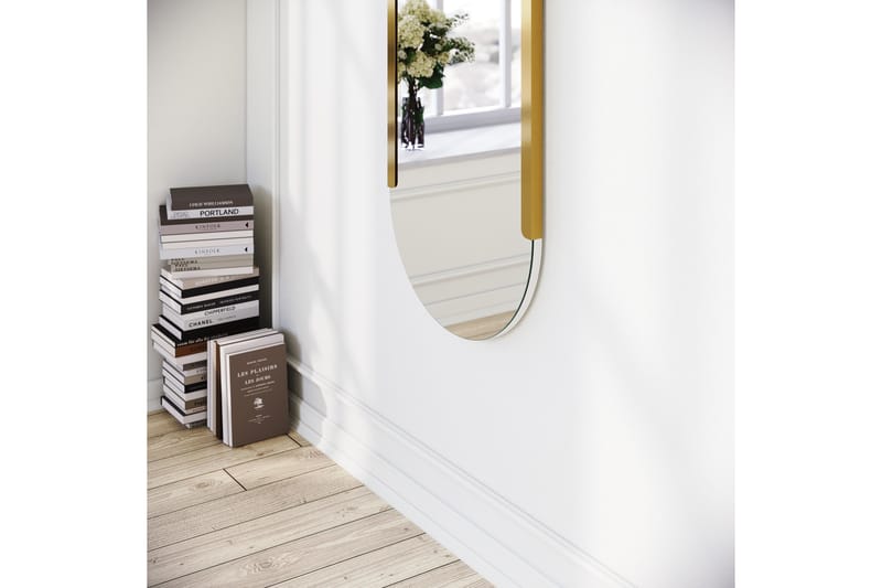 Ingang Spejl 50 cm Rektangulær - Guld - Boligtilbehør - Spejle - Vægspejl