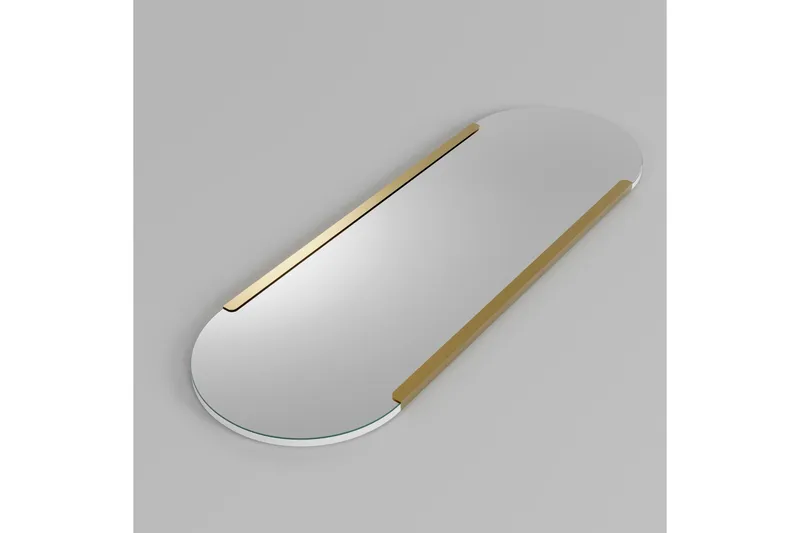 Ingang Spejl 50 cm Rektangulær - Guld - Boligtilbehør - Spejle - Vægspejl