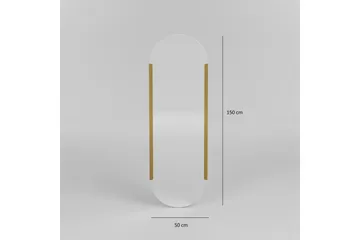 Ingang Spejl 50 cm Rektangulær - Guld - Boligtilbehør - Spejle - Vægspejl