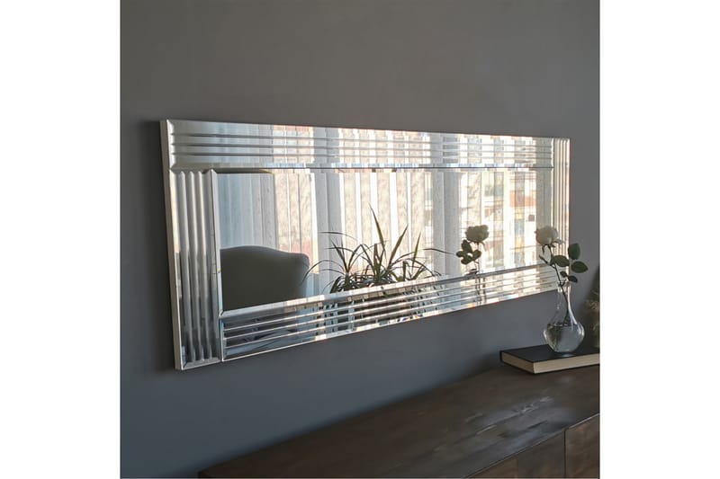 Jakerah Dekorationsspejl 120 cm - Sølv - Vægspejl - Entréspejl