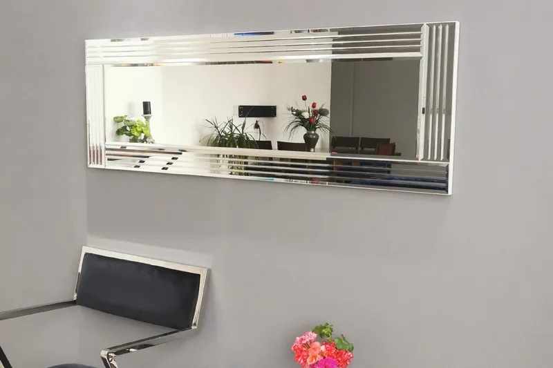 Jakerah Dekorationsspejl 120 cm - Sølv - Boligtilbehør - Spejle - Vægspejl