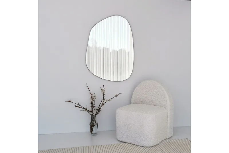 Jatusana Vægspejl 70x90 cm - Gennemsigtig - Boligtilbehør - Spejle - Vægspejl