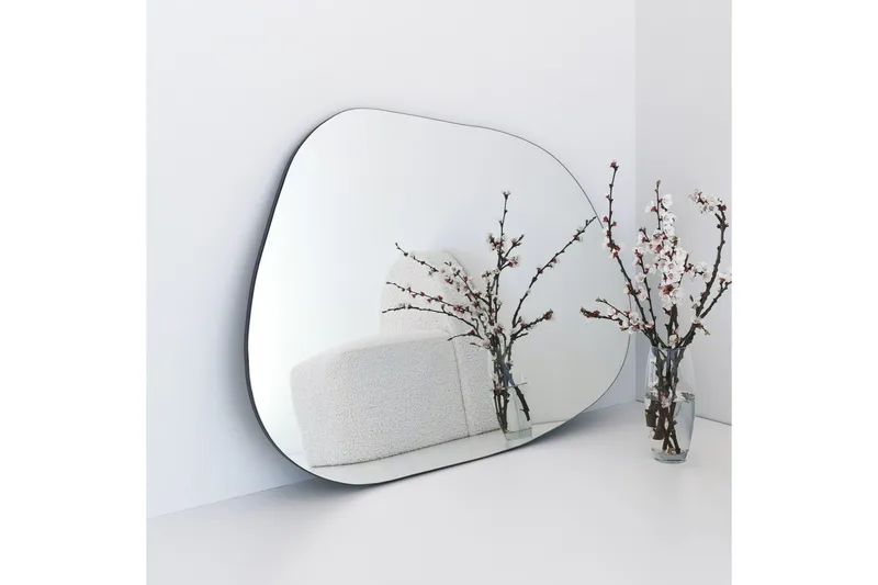 Jatusana Vægspejl 70x90 cm - Gennemsigtig - Boligtilbehør - Spejle - Vægspejl