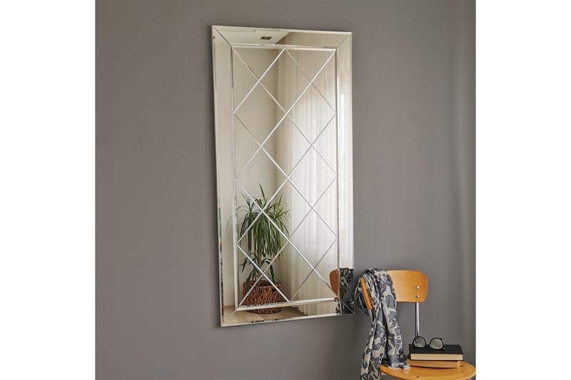 Jeremee Dekorationsspejl 130 cm - Sølv - Vægspejl - Helkropsspejl - Entréspejl