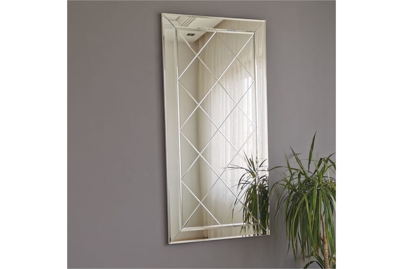 Jeremee Dekorationsspejl 130 cm - Sølv - Boligtilbehør - Spejle - Vægspejl