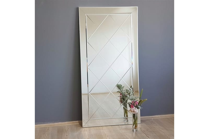 Jeremee Dekorationsspejl 130 cm - Sølv - Boligtilbehør - Spejle - Vægspejl