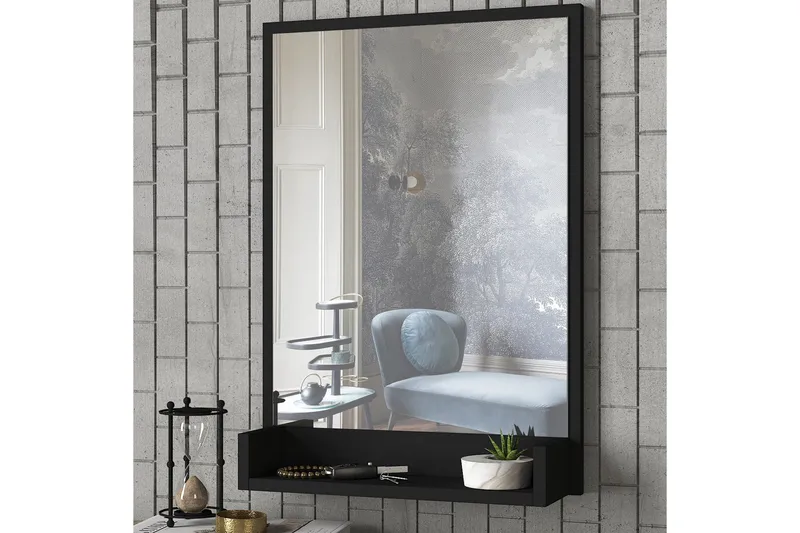 Kallina Spejl 75 cm, Beige