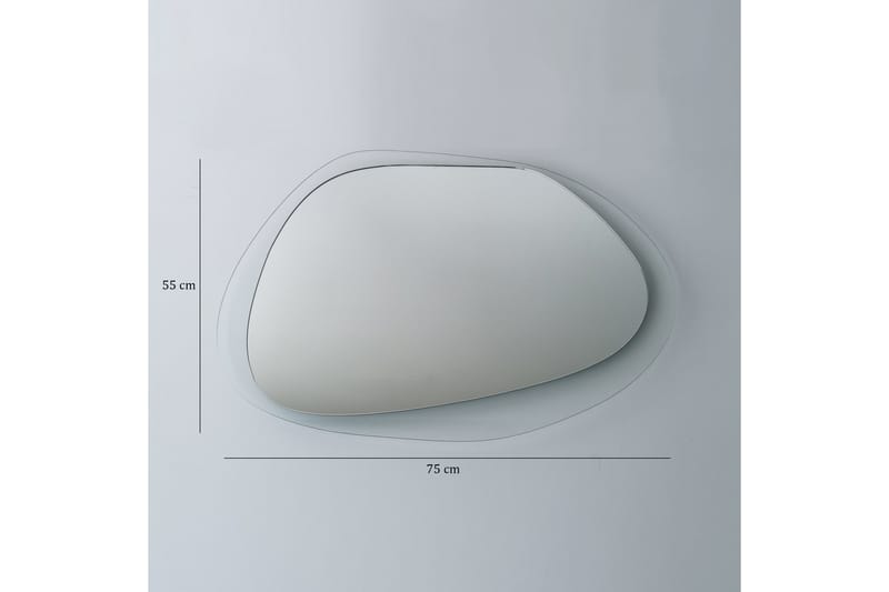 Lepinas asymmetrisk vægspejl 55x75 cm - Hærdet glas - Boligtilbehør - Spejle - Vægspejl