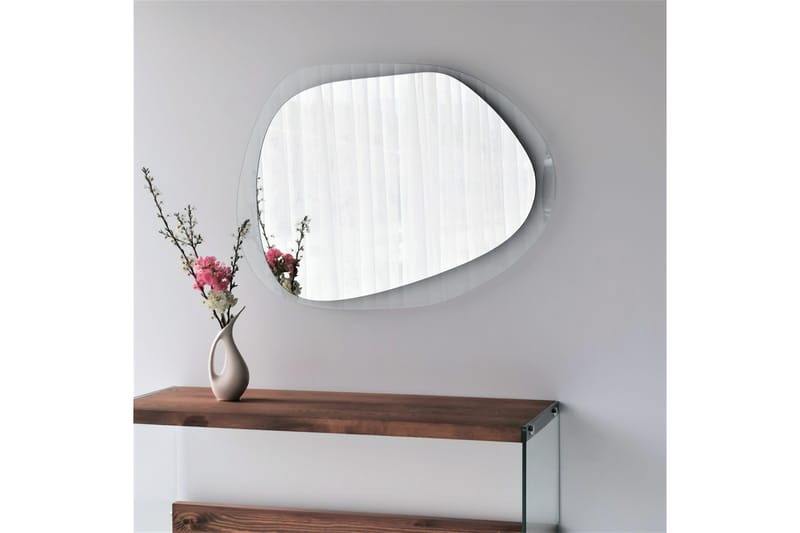Lepinas asymmetrisk vægspejl 55x75 cm - Hærdet glas - Boligtilbehør - Spejle - Vægspejl