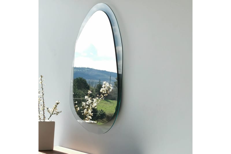 Lepinas asymmetrisk vægspejl 55x75 cm - Hærdet glas - Boligtilbehør - Spejle - Vægspejl