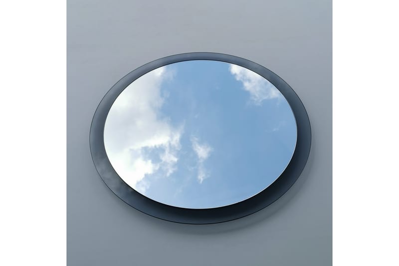 Lepinas Vægspejl Rund 65 cm - Grå/Härdat Glas - Boligtilbehør - Spejle - Vægspejl