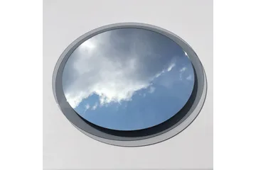 Lepinas Vægspejl Rund 65 cm - Grå/Härdat Glas - Boligtilbehør - Spejle - Vægspejl
