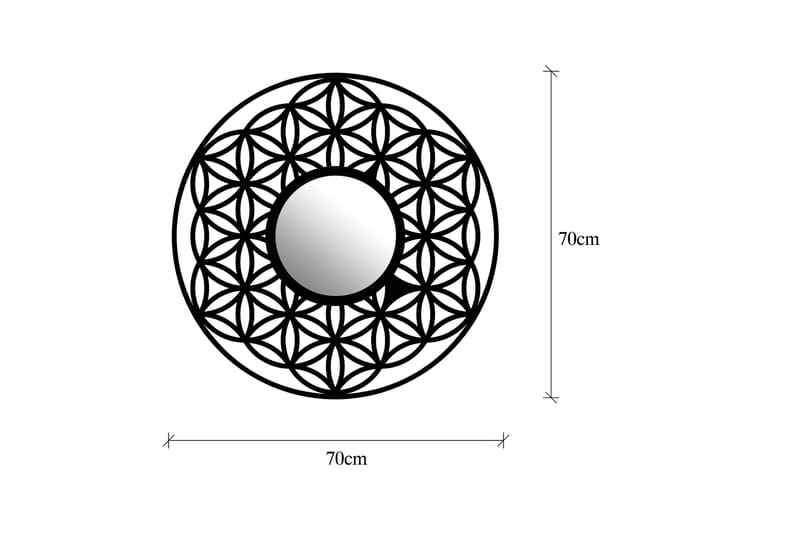 Life Spejl - Sort - Vægspejl - Entréspejl