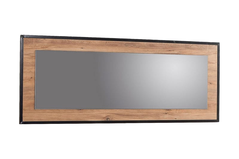 Locate Spejl 60 cm - Træ/natur/Sort - Boligtilbehør - Spejle - Vægspejl