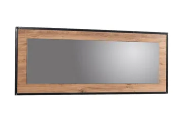 Locate Spejl 60 cm - Træ/natur/Sort - Boligtilbehør - Spejle - Vægspejl