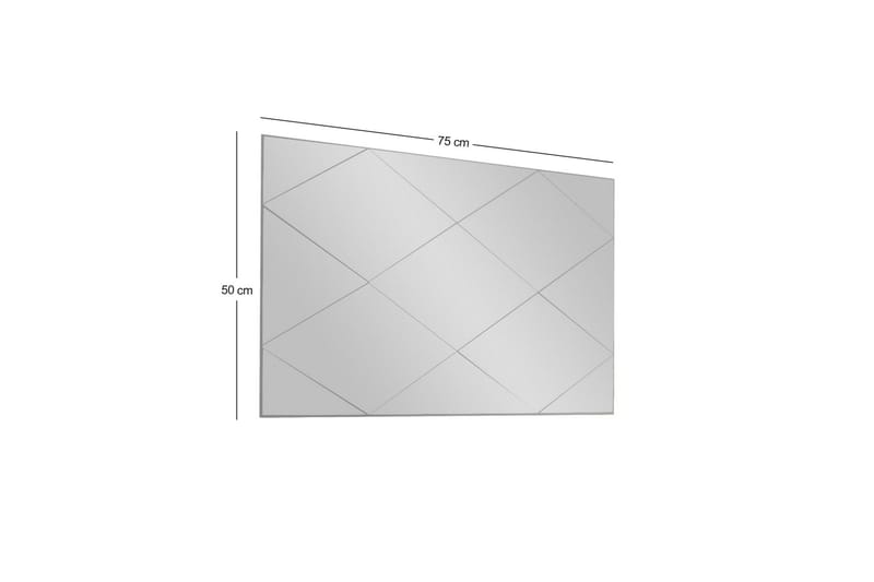 Lossa Spejl 50 cm Rektangulær - Hvid - Boligtilbehør - Spejle - Vægspejl