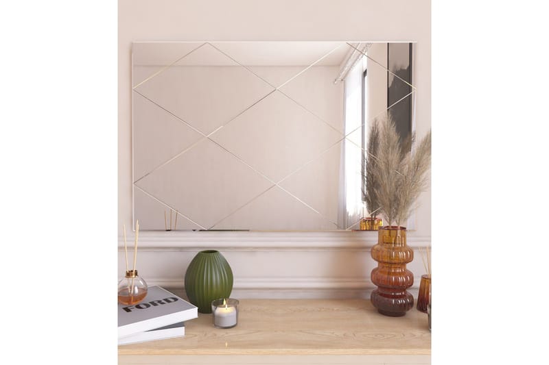 Lossa Spejl 50 cm Rektangulær - Hvid - Boligtilbehør - Spejle - Vægspejl