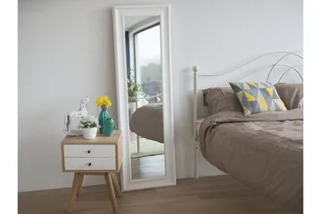 Lunel spejl 51 cm - Hvid - Boligtilbehør - Spejle - Vægspejl