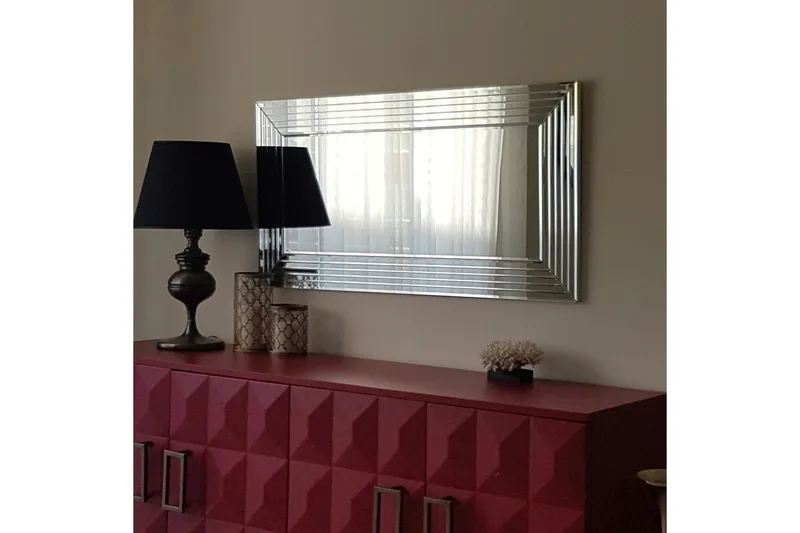 Marca Dekorationsspejl 65 cm - Sølv - Boligtilbehør - Spejle - Vægspejl