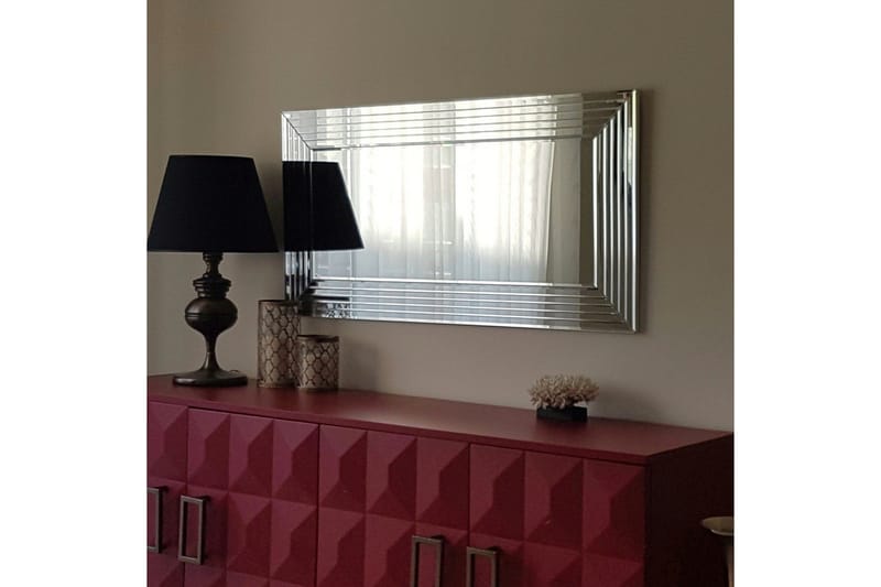 Marca Dekorationsspejl 65 cm - Sølv - Boligtilbehør - Spejle - Vægspejl