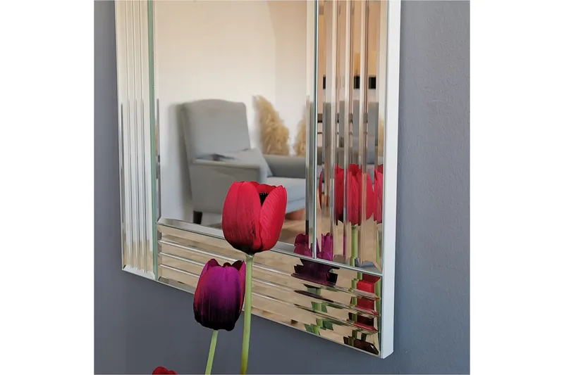 Mentis Dekorationsspejl 40 cm - Sølv - Boligtilbehør - Spejle - Vægspejl