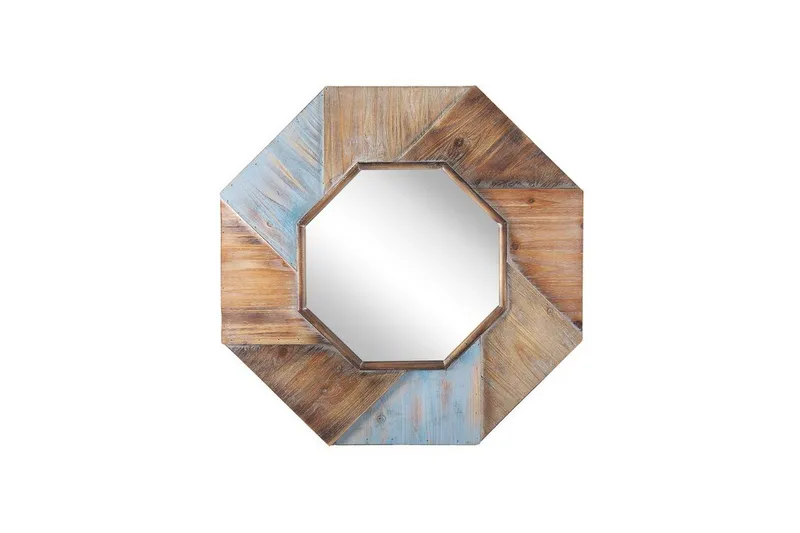 Mirio Spejl 77x77 cm, Mørkt Træ