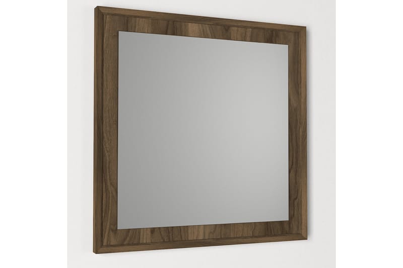 Mohed spejl 61 cm - Brun - Vægspejl - Entréspejl