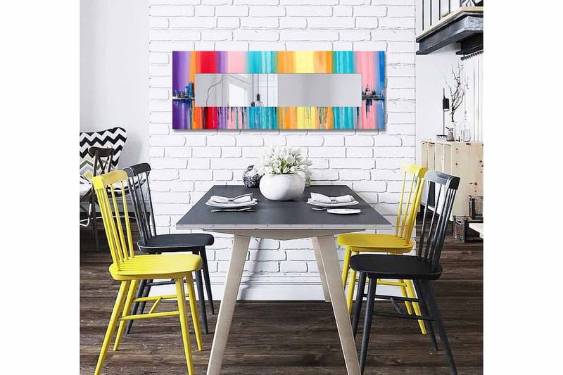Mokhcha Dekorativt spejl 40x120 cm jul - Lærred / flerfarvet - Boligtilbehør - Spejle - Vægspejl