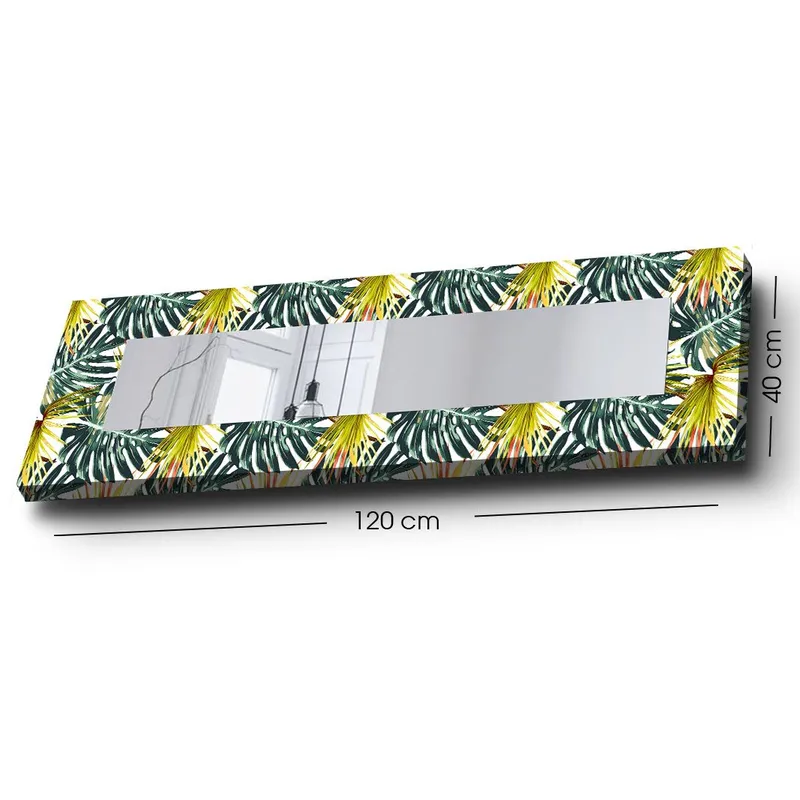 Mokhcha Dekorativt spejl 40x120 cm jul - Lærred / flerfarvet - Boligtilbehør - Spejle - Vægspejl