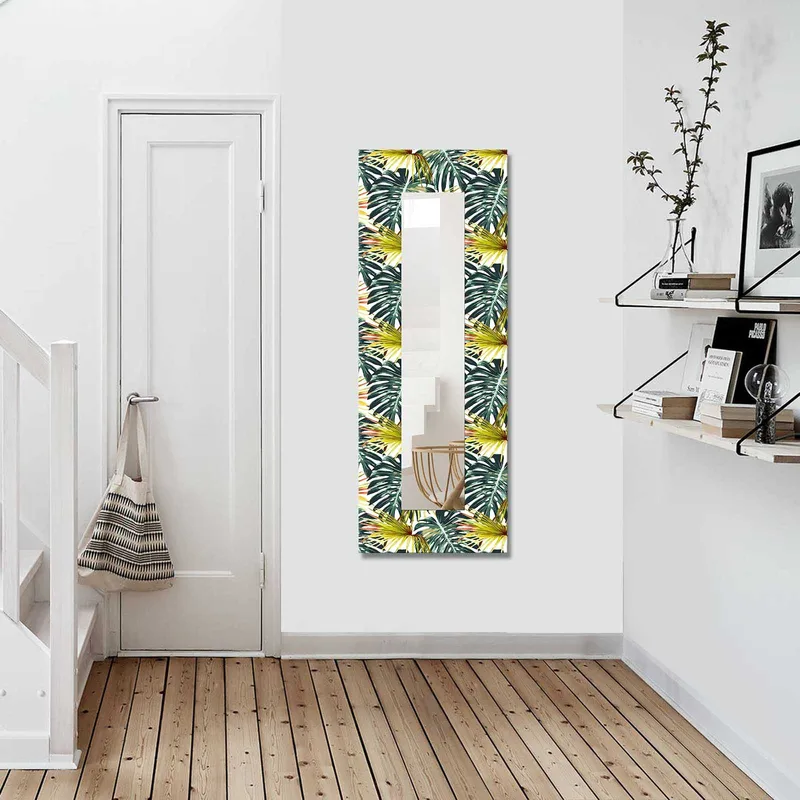 Mokhcha Dekorativt spejl 40x120 cm jul - Lærred / flerfarvet - Boligtilbehør - Spejle - Vægspejl