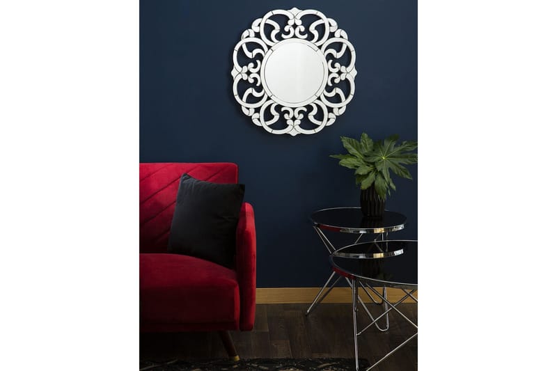 Mornai | Spejl 70 cm - Sølv - Boligtilbehør - Spejle - Vægspejl