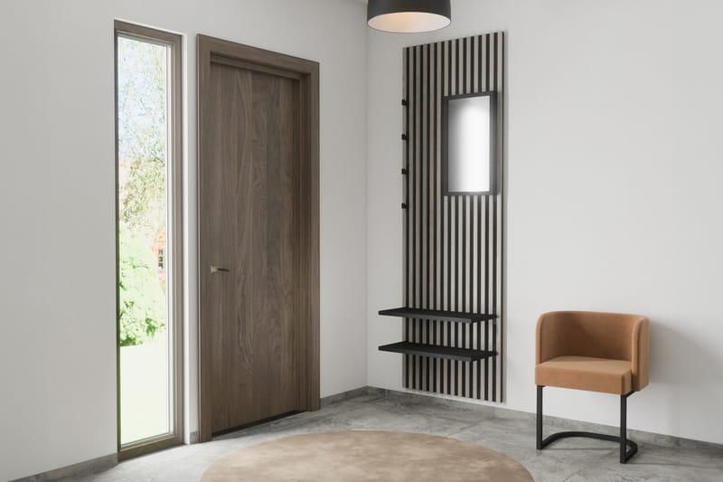 Nimes Væghængt Spejl 35x72,5 cm, Sort