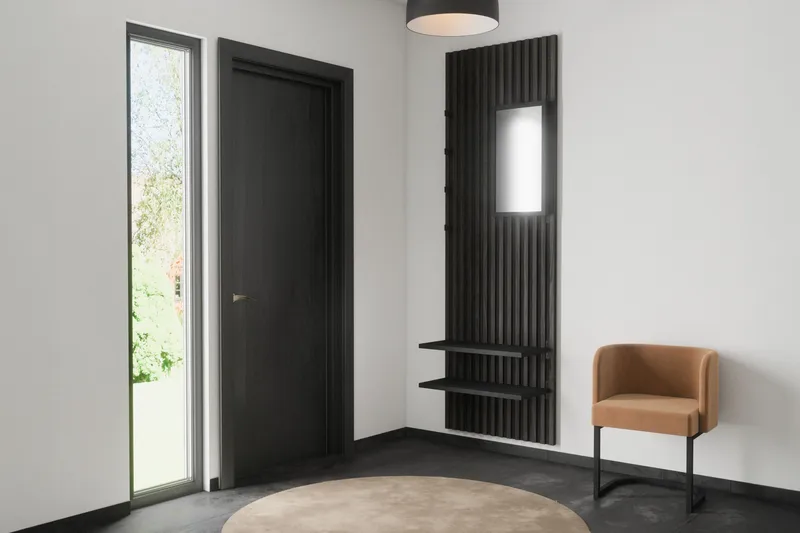 Nimes Væghængt Spejl 35x72,5 cm - Sort - Boligtilbehør - Spejle - Vægspejl