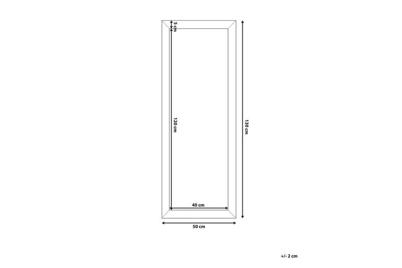 Norelia Spejl 50x130 cm - Guld - Vægspejl - Helkropsspejl - Entréspejl