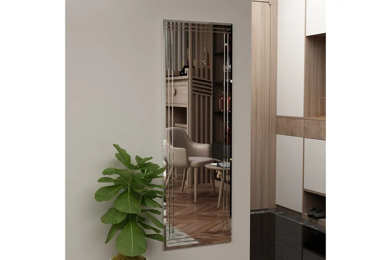 Pauli Spejl 40 cm Rektangulær - Hvid - Boligtilbehør - Spejle - Vægspejl