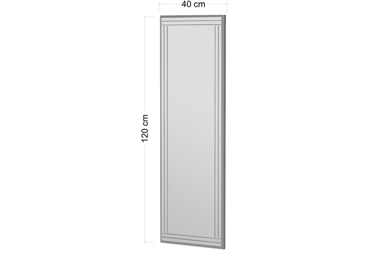 Pauli Spejl 40 cm Rektangulær - Hvid - Boligtilbehør - Spejle - Vægspejl