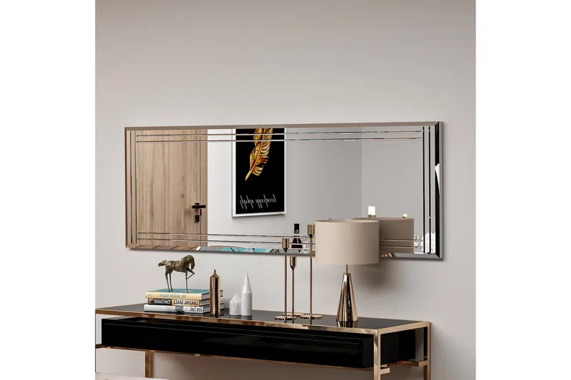 Pauli Spejl 40 cm Rektangulær - Hvid - Boligtilbehør - Spejle - Vægspejl