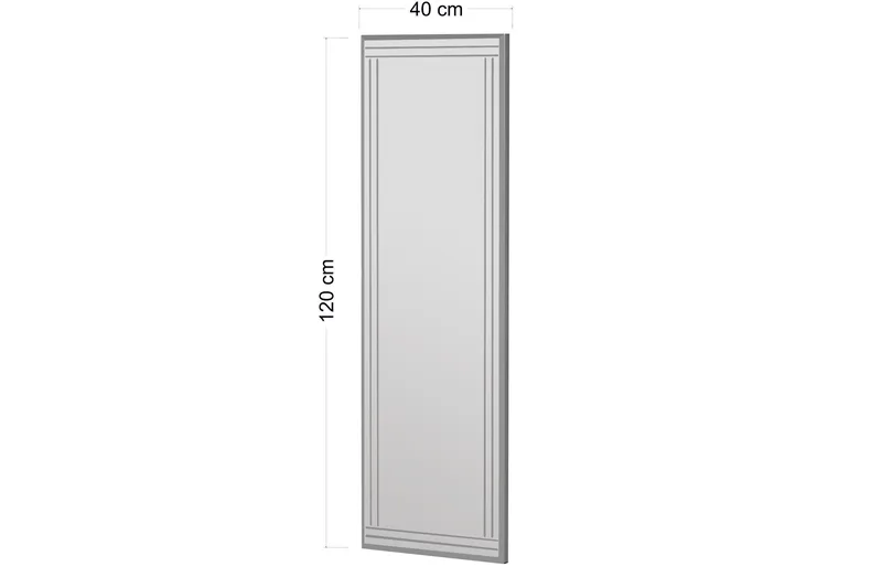 Pauli Spejl 40 cm Rektangulær - Hvid - Boligtilbehør - Spejle - Vægspejl