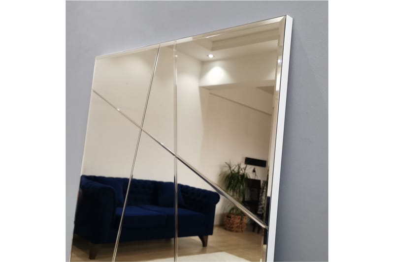 Petalcu Dekorationsspejl 130 cm - Sølv - Vægspejl - Helkropsspejl - Entréspejl