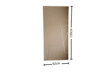 Petalcu Dekorationsspejl 130 cm - Sølv - Boligtilbehør - Spejle - Vægspejl