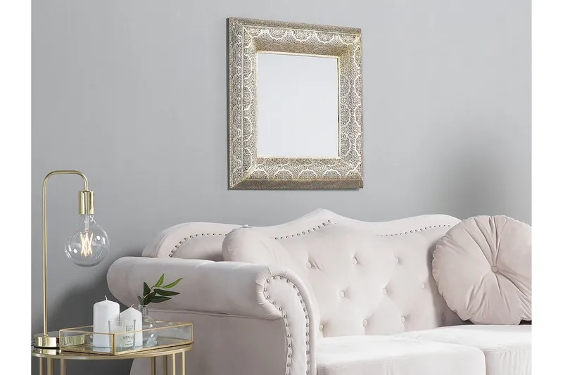 Plerin spejl 60 cm, Guld