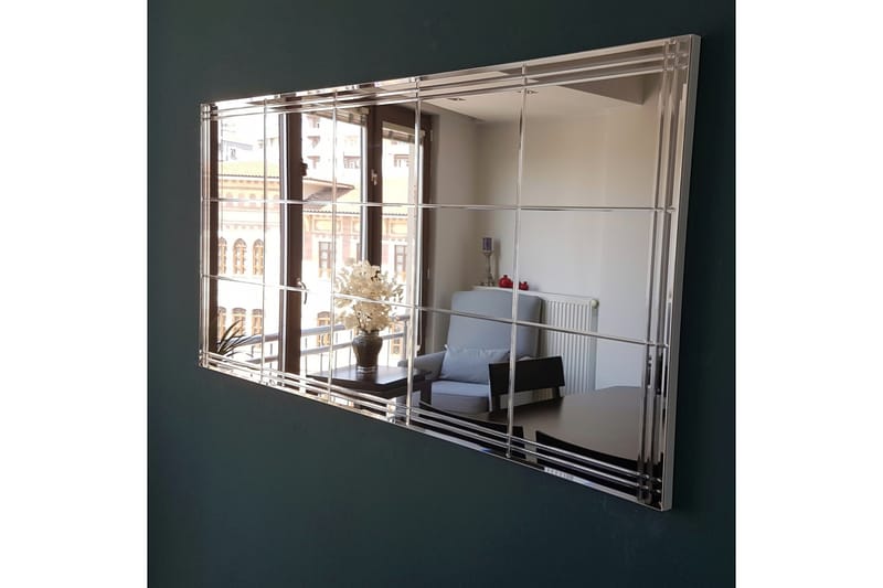 Raliyah Dekorationsspejl 62 cm - Sølv - Vægspejl - Entréspejl
