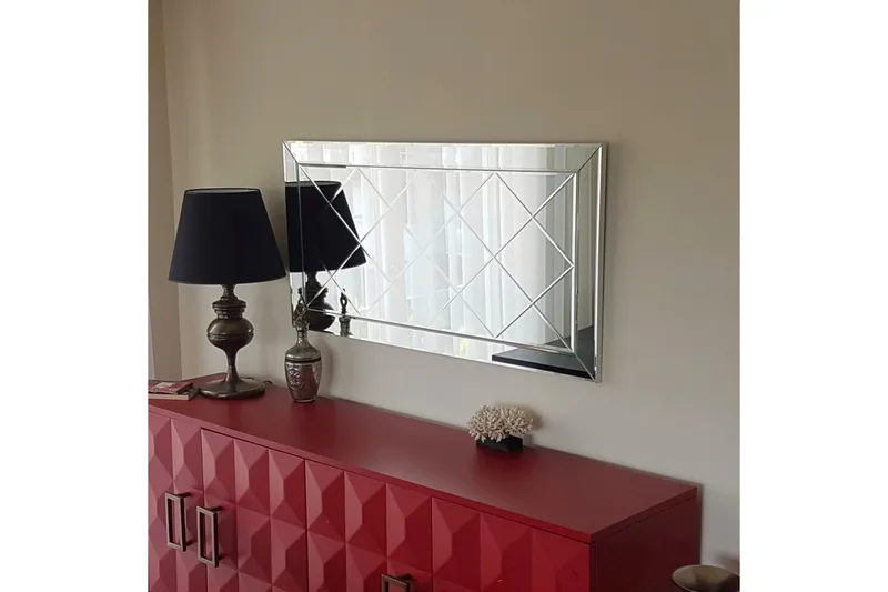 Readon Dekorationsspejl 65 cm - Sølv - Boligtilbehør - Spejle - Vægspejl