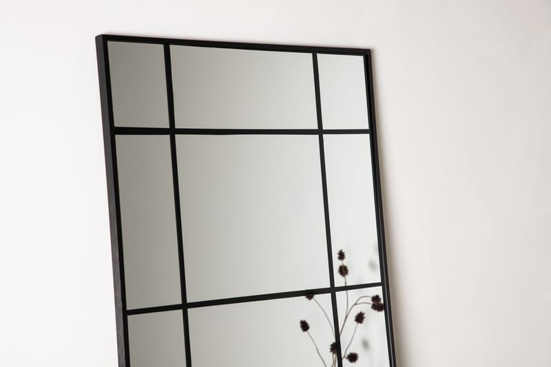 Roliano Spejl 193 x 67 cm - Sort - Vægspejl - Helkropsspejl - Entréspejl